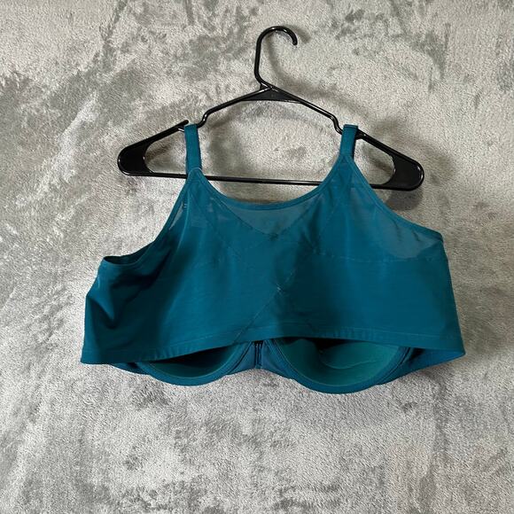 Torrid TShirt Lightly Lined Smooth Ultimate Smoothing Bra Dark Turquoise 46C New - Picture 4 of 6
